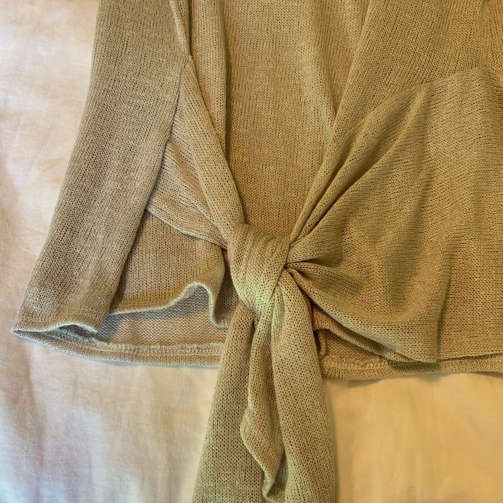 long sleeve shirt with tie